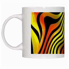 Colored Zebra White Coffee Mug