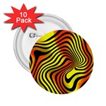 Colored Zebra 2.25  Button (10 pack) Front