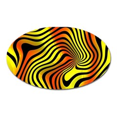 Colored Zebra Magnet (oval)