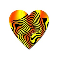 Colored Zebra Magnet (heart)