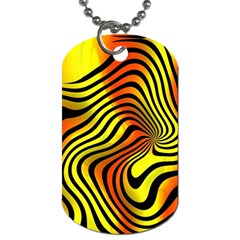 Colored Zebra Dog Tag (one Sided)