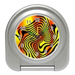 Colored Zebra Desk Alarm Clock Front