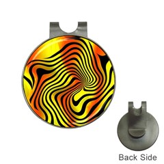 Colored Zebra Hat Clip With Golf Ball Marker