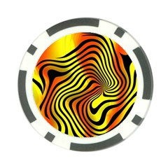 Colored Zebra Poker Chip