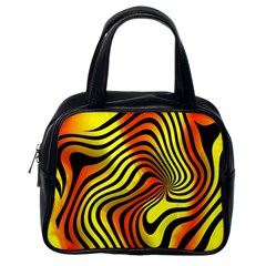 Colored Zebra Classic Handbag (one Side)