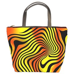 Colored Zebra Bucket Handbag by Colorfulart23