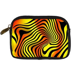 Colored Zebra Digital Camera Leather Case by Colorfulart23