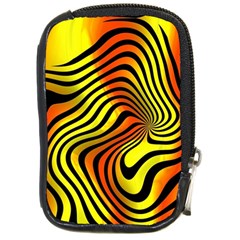 Colored Zebra Compact Camera Leather Case