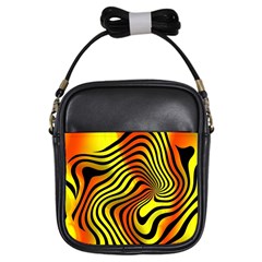 Colored Zebra Girl s Sling Bag by Colorfulart23