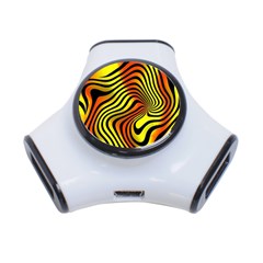 Colored Zebra 3 Port Usb Hub