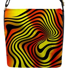 Colored Zebra Flap Closure Messenger Bag (small)