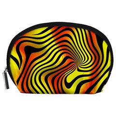 Colored Zebra Accessory Pouch (large)