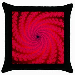 Fracrtal Black Throw Pillow Case