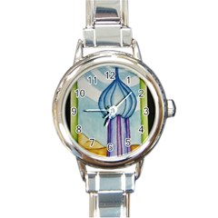 Air Round Italian Charm Watch