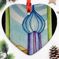 Air Heart Ornament by MidnightBlueFrog