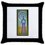 Air Black Throw Pillow Case Front