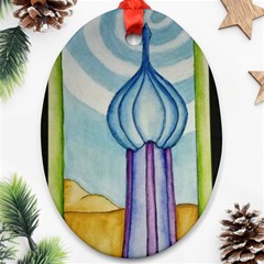 Air Oval Ornament (two Sides)