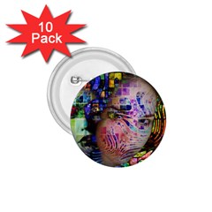 Artistic Confusion Of Brain Fog 1 75  Button (10 Pack) by FunWithFibro