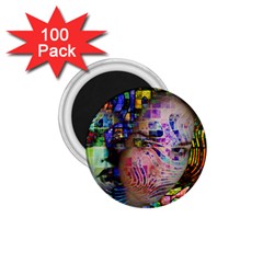 Artistic Confusion Of Brain Fog 1 75  Button Magnet (100 Pack)