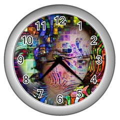 Artistic Confusion Of Brain Fog Wall Clock (silver)