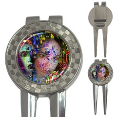 Artistic Confusion Of Brain Fog Golf Pitchfork & Ball Marker by FunWithFibro