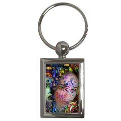 Artistic Confusion Of Brain Fog Key Chain (rectangle) by FunWithFibro