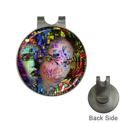 Artistic Confusion Of Brain Fog Hat Clip With Golf Ball Marker by FunWithFibro