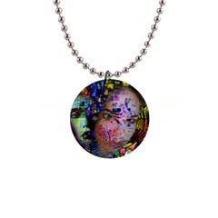 Artistic Confusion Of Brain Fog Button Necklace by FunWithFibro