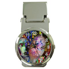 Artistic Confusion Of Brain Fog Money Clip With Watch by FunWithFibro