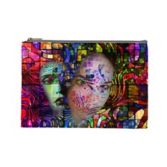 Artistic Confusion Of Brain Fog Cosmetic Bag (large) by FunWithFibro