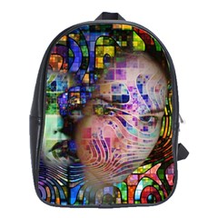 Artistic Confusion Of Brain Fog School Bag (large)