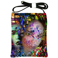 Artistic Confusion Of Brain Fog Shoulder Sling Bag by FunWithFibro