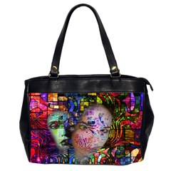 Artistic Confusion Of Brain Fog Oversize Office Handbag (two Sides) by FunWithFibro