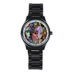 Artistic Confusion Of Brain Fog Sport Metal Watch (black) by FunWithFibro