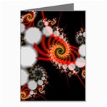 Mysterious Dance In Orange, Gold, White In Joy Greeting Card Left