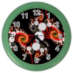 Mysterious Dance In Orange, Gold, White In Joy Wall Clock (Color) Front