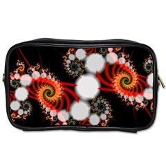 Mysterious Dance In Orange, Gold, White In Joy Travel Toiletry Bag (one Side)