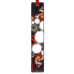 Mysterious Dance In Orange, Gold, White In Joy Large Bookmark