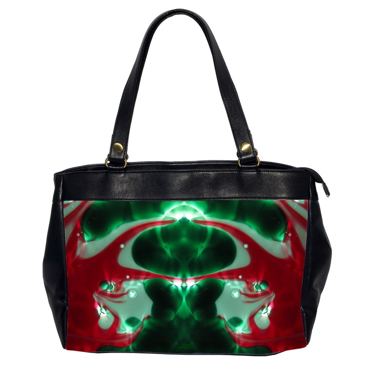 Christmas bloom Oversize Office Handbag (Two Sides)