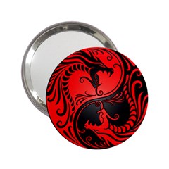 Yin Yang Dragons Red And Black Handbag Mirror (2 25 ) by JeffBartels