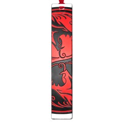 Yin Yang Dragons Red And Black Large Bookmark by JeffBartels