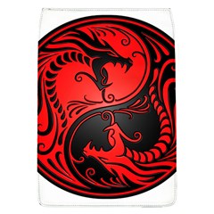 Yin Yang Dragons Red And Black Removable Flap Cover (large) by JeffBartels