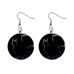 Dragon Aura Mini Button Earrings