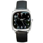 Dragon Aura Square Leather Watch Front