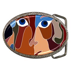 Abstract God Belt Buckle (oval)