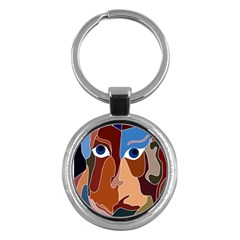 Abstract God Key Chain (round)