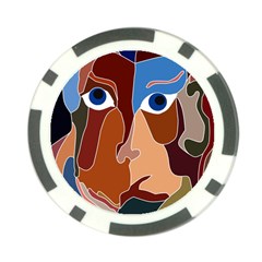 Abstract God Poker Chip