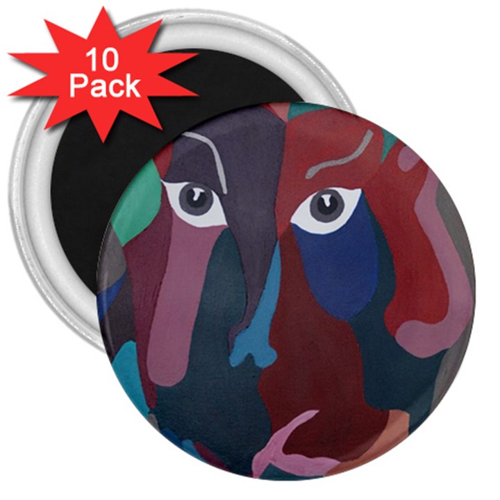 Abstract God Pastel 3  Button Magnet (10 pack)