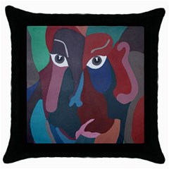 Abstract God Pastel Black Throw Pillow Case