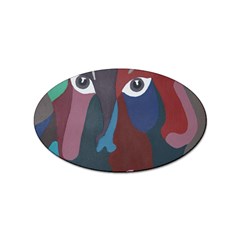 Abstract God Pastel Sticker (oval) by AlfredFoxArt